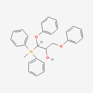 1-[Methyl(diphenyl)silyl]-1,3-diphenoxypropan-2-ol