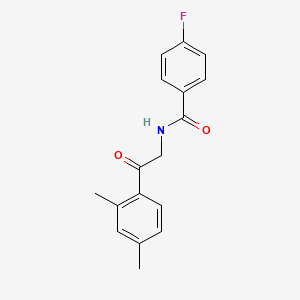 N-[2-(2,4-Dimethylphenyl)-2-oxoethyl]-4-fluorobenzamide