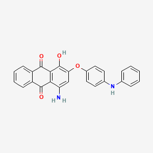 4-Amino-2-(4-anilinophenoxy)-1-hydroxyanthracene-9,10-dione