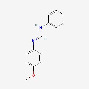 molecular formula C14H14N2O B14339508 N-Phenyl-N'-(4-methoxyphenyl)formamidine CAS No. 106484-20-2