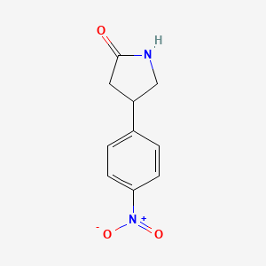 molecular formula C10H10N2O3 B1433958 4-(4-Nitrophenyl)pyrrolidin-2-one CAS No. 22482-47-9