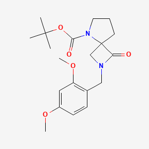 2,5-Diazaspiro[3.4]octane-5-carboxylic acid, 2-[(2,4-dimethoxyphenyl)methyl]-1-oxo-, 1,1-dimethylethyl ester