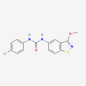 1-(4-Chlorophenyl)-3-(3-methoxy-1,2-benzothiazol-5-yl)urea