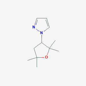 molecular formula C11H18N2O B1433963 1-(2,2,5,5-tetramethyloxolan-3-yl)-1H-pyrazole CAS No. 1601130-62-4