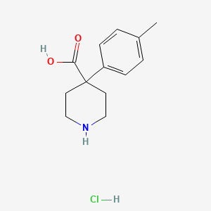 molecular formula C13H18ClNO2 B1433965 4-(4-Methylphenyl)piperidine-4-carboxylic acid hydrochloride CAS No. 1803596-15-7