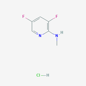 molecular formula C6H7ClF2N2 B1433967 3,5-difluoro-N-methylpyridin-2-amine hydrochloride CAS No. 1803584-01-1