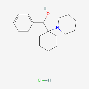 Cyclohexanemethanol, alpha-phenyl-1-piperidino-, hydrochloride