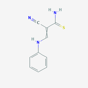 2-Propenethioamide, 2-cyano-3-(phenylamino)-