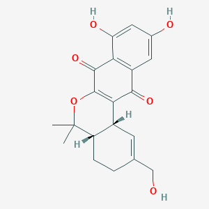 molecular formula C20H20O6 B143398 Naphthgeranine B CAS No. 137109-44-5