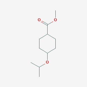 molecular formula C11H20O3 B1433999 4-(丙-2-氧基)环己烷-1-甲酸甲酯 CAS No. 1224582-23-3