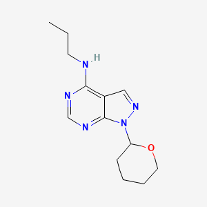 1-(oxan-2-yl)-N-propylpyrazolo[3,4-d]pyrimidin-4-amine