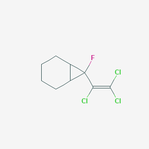 7-Fluoro-7-(trichloroethenyl)bicyclo[4.1.0]heptane