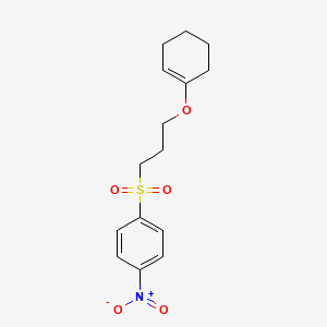 1-{3-[(Cyclohex-1-en-1-yl)oxy]propane-1-sulfonyl}-4-nitrobenzene