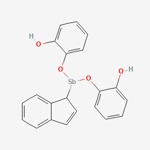 2,2'-{[(1H-Inden-1-yl)stibanediyl]bis(oxy)}diphenol