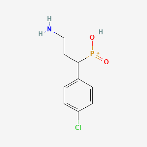 [3-Amino-1-(4-chlorophenyl)propyl](hydroxy)oxophosphanium