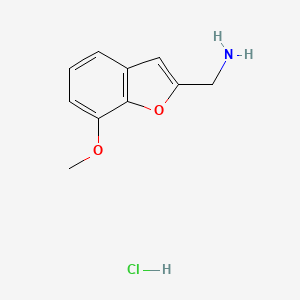 molecular formula C10H12ClNO2 B1434007 (7-甲氧基-1-苯并呋喃-2-基)甲胺盐酸盐 CAS No. 1803572-44-2