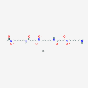 molecular formula C25H45MnN6O8-3 B143401 Manganese desferioxamine CAS No. 125892-49-1