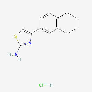 molecular formula C13H15ClN2S B1434010 4-(5,6,7,8-四氢萘-2-基)-1,3-噻唑-2-胺盐酸盐 CAS No. 1803592-08-6