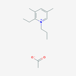 2-Ethyl-3,5-dimethyl-1-propylpyridin-1-ium acetate