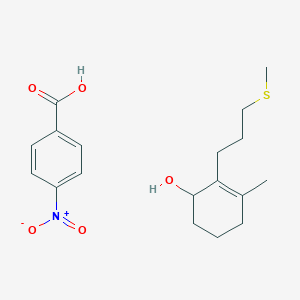 3-Methyl-2-(3-methylsulfanylpropyl)cyclohex-2-en-1-ol;4-nitrobenzoic acid