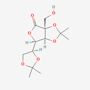 molecular formula C13H20O7 B1434022 2C-Hydroxymethyl-2,3:5,6-di-O-isopropylidene-L-gulono-1,4-lactone CAS No. 64487-91-8
