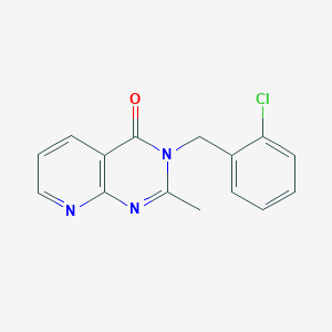 3-[(2-Chlorophenyl)methyl]-2-methylpyrido[2,3-d]pyrimidin-4(3H)-one