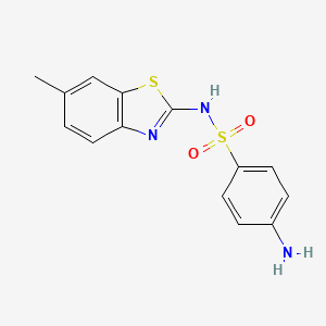 4-Amino-N-(6-methyl-1,3-benzothiazol-2-yl)benzene-1-sulfonamide