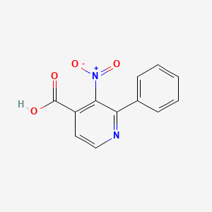 molecular formula C12H8N2O4 B1434028 3-硝基-2-苯基吡啶-4-羧酸 CAS No. 1393443-34-9