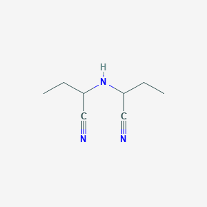 molecular formula C8H13N3 B14340287 2,2'-Azanediyldibutanenitrile CAS No. 93034-81-2