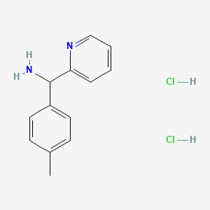 molecular formula C13H16Cl2N2 B1434029 (4-Methylphenyl)(pyridin-2-yl)methanamine dihydrochloride CAS No. 1803566-97-3
