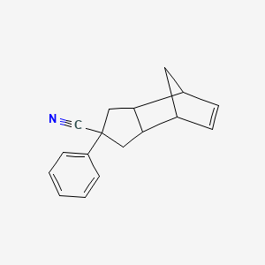 2-Phenyl-2,3,3a,4,7,7a-hexahydro-1h-4,7-methanoindene-2-carbonitrile