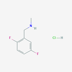 molecular formula C8H10ClF2N B1434031 1-(2,5-二氟苯基)-N-甲基甲胺盐酸盐 CAS No. 1803588-86-4