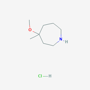 molecular formula C8H18ClNO B1434034 4-Methoxy-4-methylazepane hydrochloride CAS No. 1795535-48-6