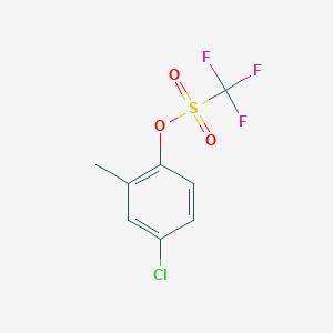 molecular formula C8H6ClF3O3S B1434038 4-Chloro-2-methylphenyl trifluoromethanesulfonate CAS No. 1446016-75-6
