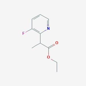 molecular formula C10H12FNO2 B1434039 2-(3-氟吡啶-2-基)丙酸乙酯 CAS No. 1803591-77-6