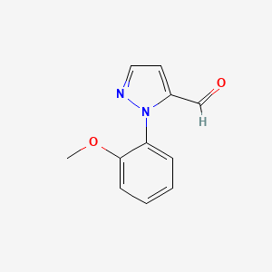 molecular formula C11H10N2O2 B1434041 1-(2-甲氧基苯基)-1H-吡唑-5-甲醛 CAS No. 1159830-34-8