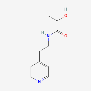 molecular formula C10H14N2O2 B1434050 2-hydroxy-N-[2-(pyridin-4-yl)ethyl]propanamide CAS No. 111960-94-2