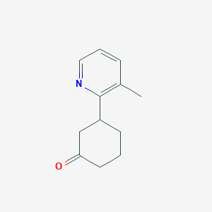 molecular formula C12H15NO B1434051 3-(3-Methylpyridin-2-yl)cyclohexan-1-one CAS No. 1391207-37-6