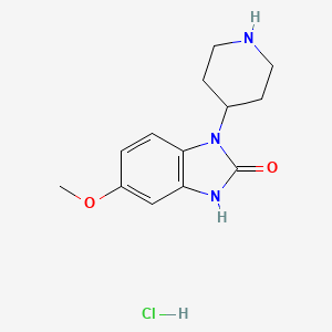 molecular formula C13H18ClN3O2 B1434053 5-甲氧基-1-(哌啶-4-基)-1H-苯并[d]咪唑-2(3H)-酮盐酸盐 CAS No. 107618-02-0