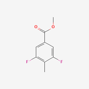molecular formula C9H8F2O2 B1434054 3,5-二氟-4-甲基苯甲酸甲酯 CAS No. 1806321-10-7