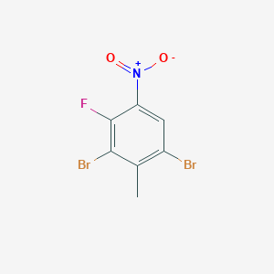 molecular formula C7H4Br2FNO2 B1434055 1,3-二溴-4-氟-2-甲基-5-硝基苯 CAS No. 1820613-94-2