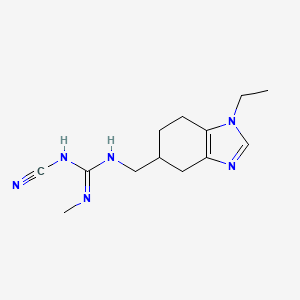 N-Cyano-N'-((1-ethyl-4,5,6,7-tetrahydro-1H-benzimidazol-5-yl)methyl)-N''-methylguanidine