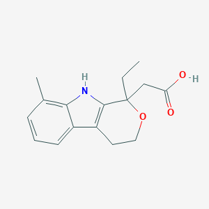 molecular formula C16H19NO3 B143406 1-Ethyl-8-methyl-1,3,4,9-tetrahydropyrano(3,4-b)indole CAS No. 41340-19-6