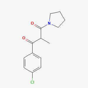 1-(4-Chlorophenyl)-2-methyl-3-(pyrrolidin-1-yl)propane-1,3-dione