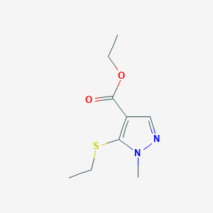 Ethyl 5-(ethylsulfanyl)-1-methyl-1H-pyrazole-4-carboxylate