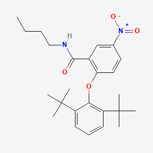 N-Butyl-2-(2,6-di-tert-butylphenoxy)-5-nitrobenzamide