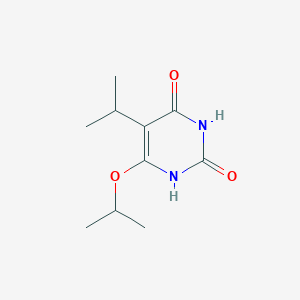 B14340674 5-(Propan-2-yl)-6-[(propan-2-yl)oxy]pyrimidine-2,4(1H,3H)-dione CAS No. 102880-46-6