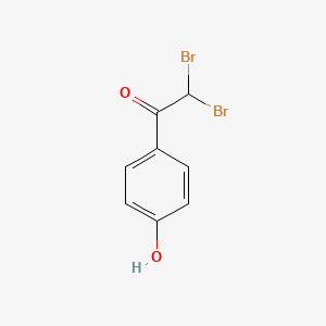 B14340797 Ethanone, 2,2-dibromo-1-(4-hydroxyphenyl)- CAS No. 92596-96-8