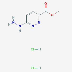 molecular formula C6H10Cl2N4O2 B1434098 Methyl 6-hydrazinylpyridazine-3-carboxylate dihydrochloride CAS No. 1788044-11-0