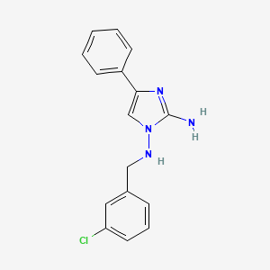 molecular formula C16H15ClN4 B1434099 N1-(3-氯苄基)-4-苯基-1H-咪唑-1,2-二胺 CAS No. 1987270-59-6